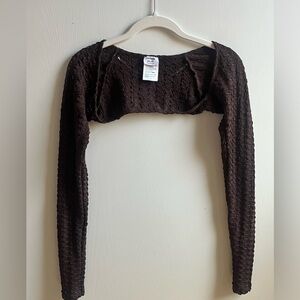 Crop  brown sleeve